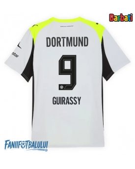 Borussia Dortmund Serhou Guirassy #9 Tricou Fotbal Replică 2025-26 Barbati Deplasare
